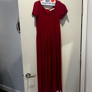 Christy Dawn Red Maxi Dress
